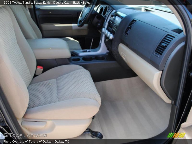 Black / Beige 2008 Toyota Tundra Texas Edition Double Cab