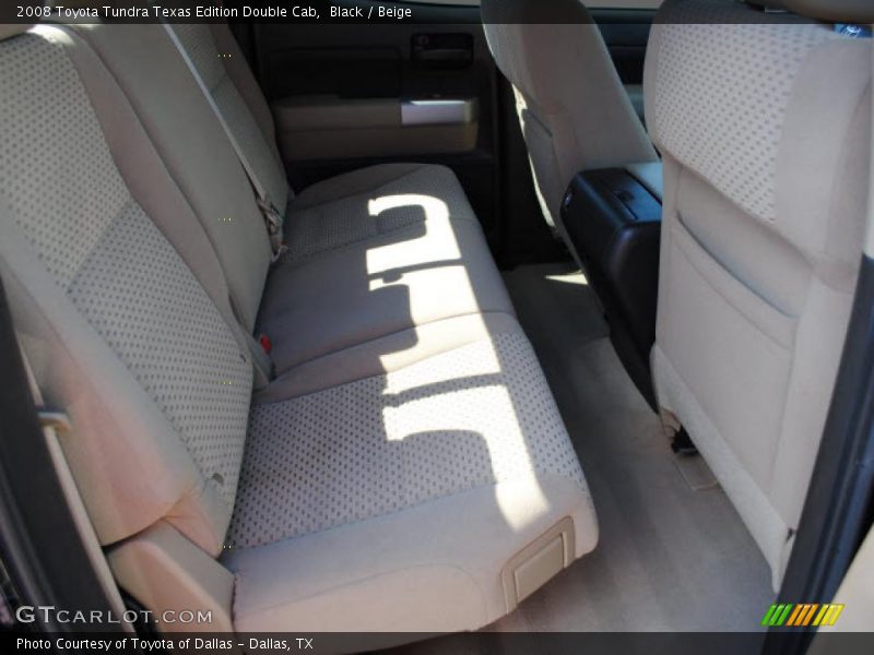 Black / Beige 2008 Toyota Tundra Texas Edition Double Cab