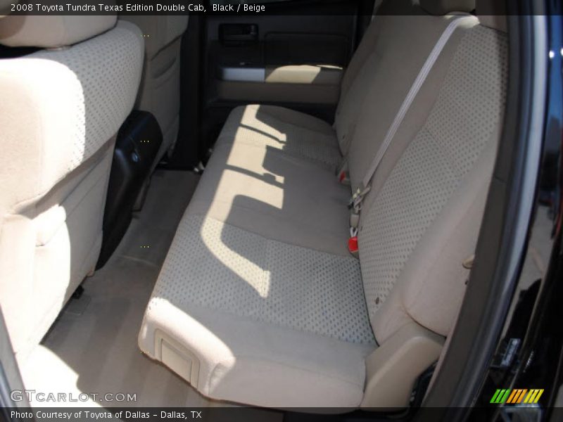 Black / Beige 2008 Toyota Tundra Texas Edition Double Cab