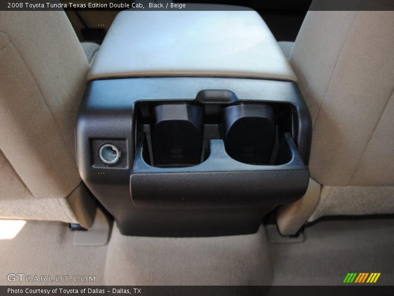 Black / Beige 2008 Toyota Tundra Texas Edition Double Cab