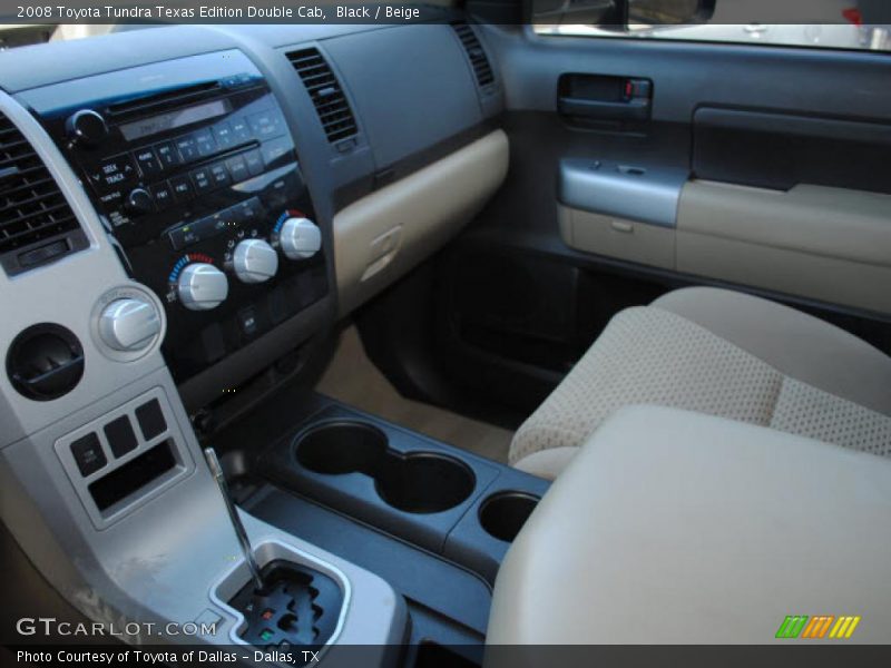 Black / Beige 2008 Toyota Tundra Texas Edition Double Cab