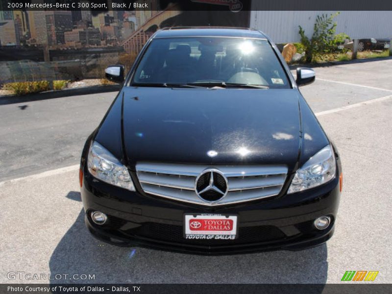 Black / Black 2009 Mercedes-Benz C 300 Sport