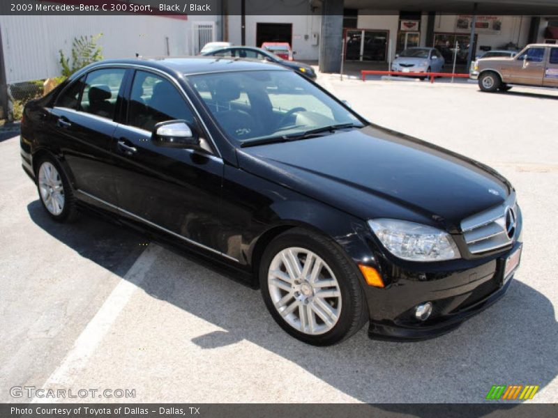 Black / Black 2009 Mercedes-Benz C 300 Sport