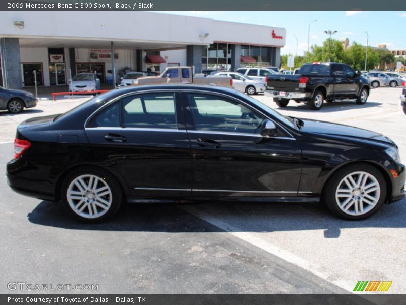 Black / Black 2009 Mercedes-Benz C 300 Sport