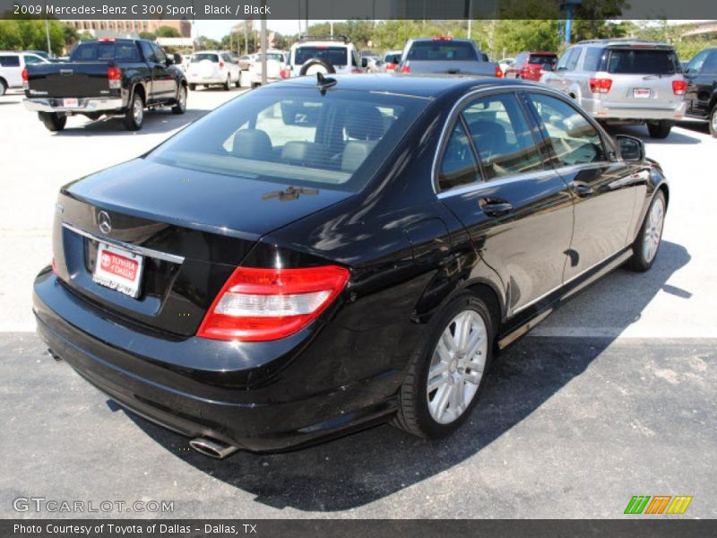 Black / Black 2009 Mercedes-Benz C 300 Sport