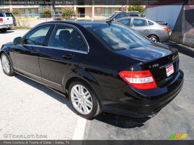 Black / Black 2009 Mercedes-Benz C 300 Sport