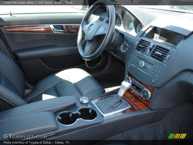 Black / Black 2009 Mercedes-Benz C 300 Sport