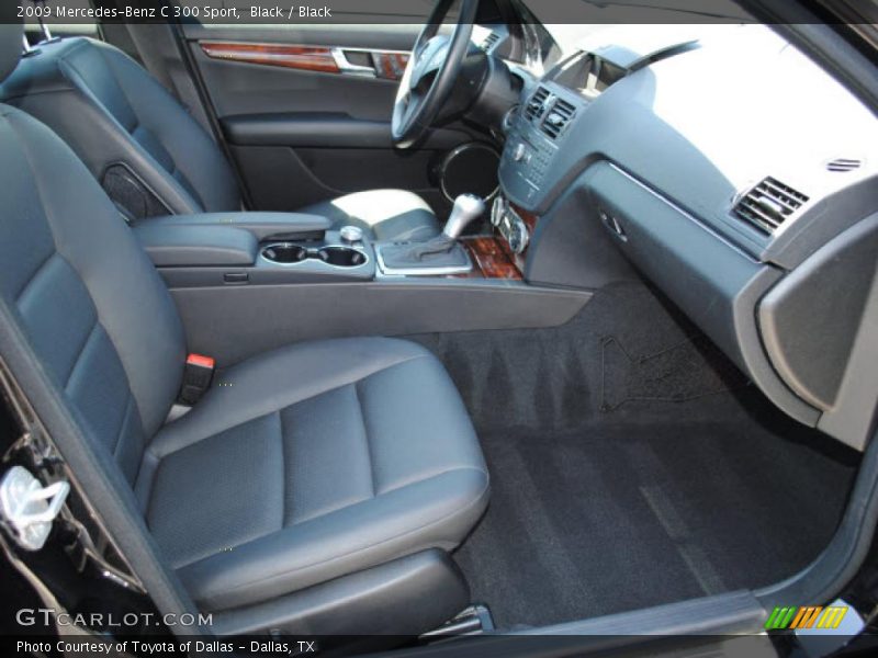 Black / Black 2009 Mercedes-Benz C 300 Sport