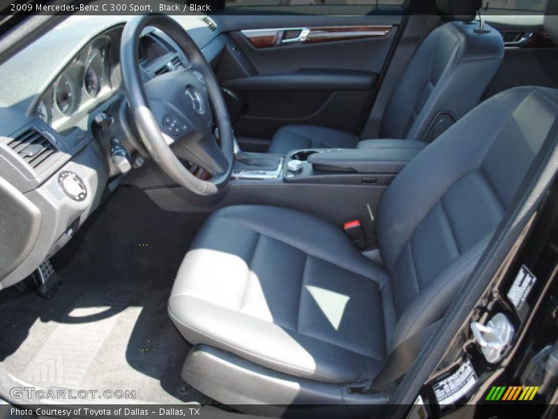 Black / Black 2009 Mercedes-Benz C 300 Sport