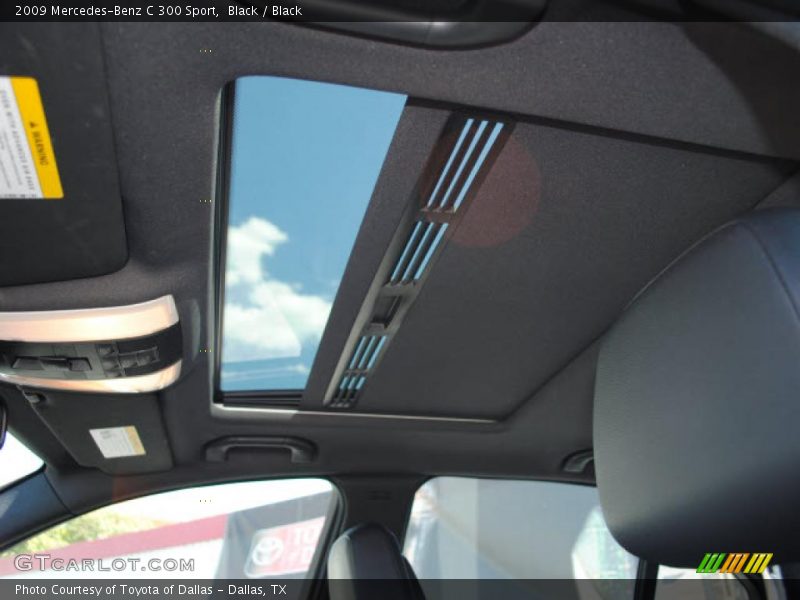 Black / Black 2009 Mercedes-Benz C 300 Sport