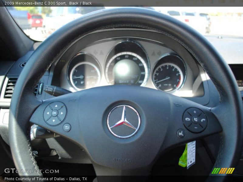 Black / Black 2009 Mercedes-Benz C 300 Sport