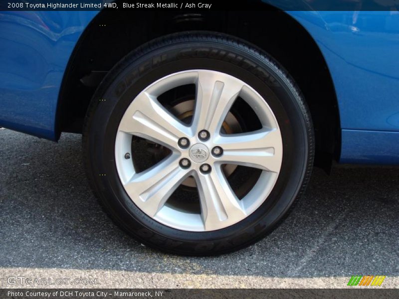 Blue Streak Metallic / Ash Gray 2008 Toyota Highlander Limited 4WD