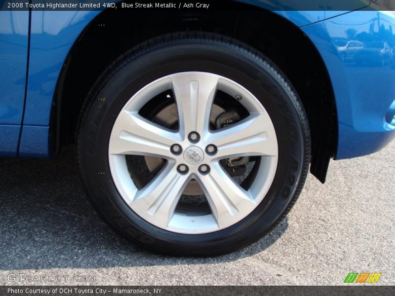 Blue Streak Metallic / Ash Gray 2008 Toyota Highlander Limited 4WD