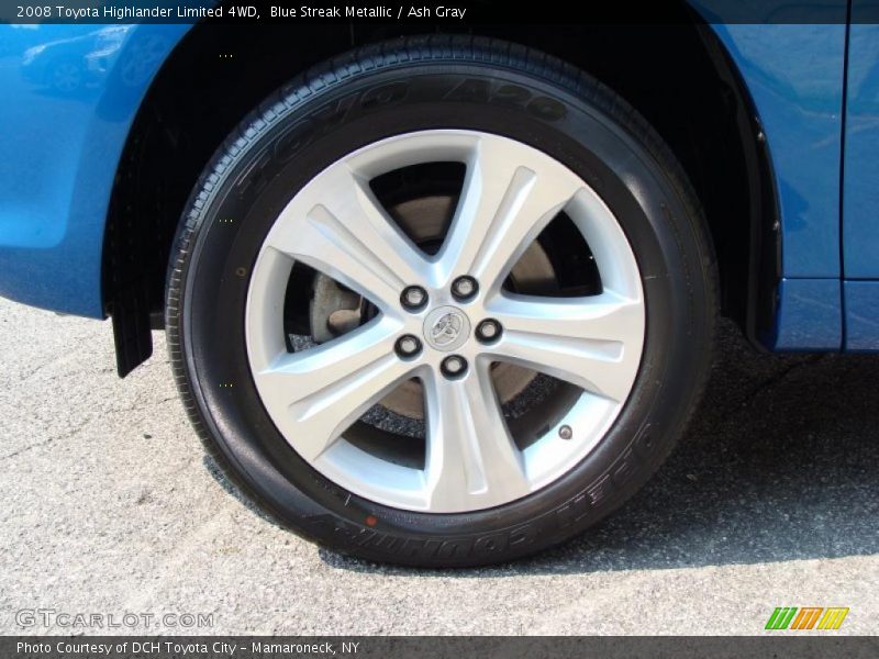 Blue Streak Metallic / Ash Gray 2008 Toyota Highlander Limited 4WD