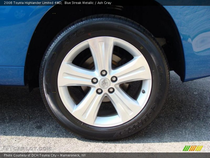 Blue Streak Metallic / Ash Gray 2008 Toyota Highlander Limited 4WD