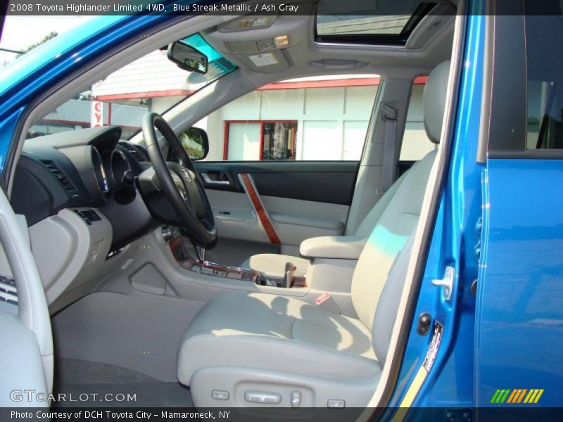 Blue Streak Metallic / Ash Gray 2008 Toyota Highlander Limited 4WD
