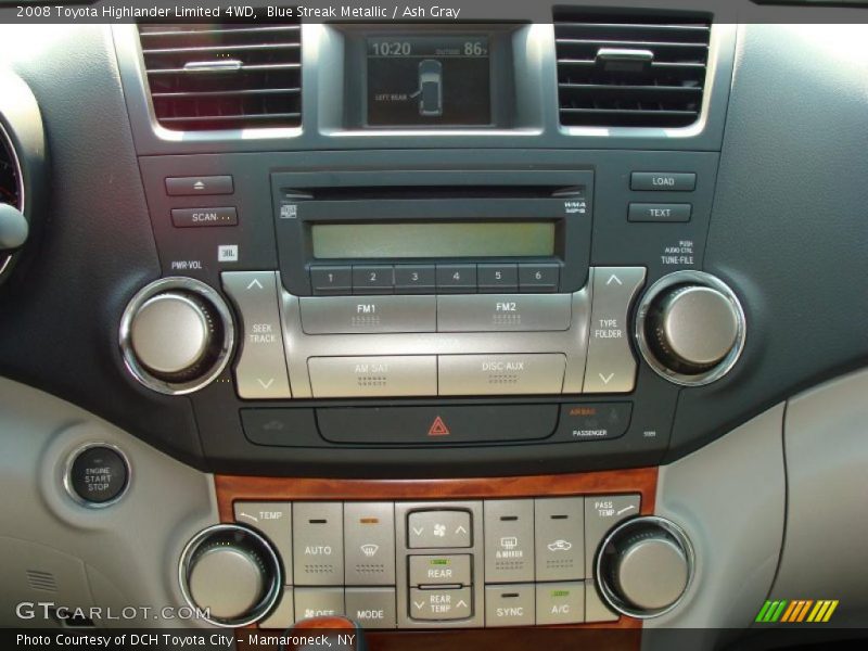 Blue Streak Metallic / Ash Gray 2008 Toyota Highlander Limited 4WD