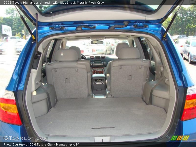 Blue Streak Metallic / Ash Gray 2008 Toyota Highlander Limited 4WD