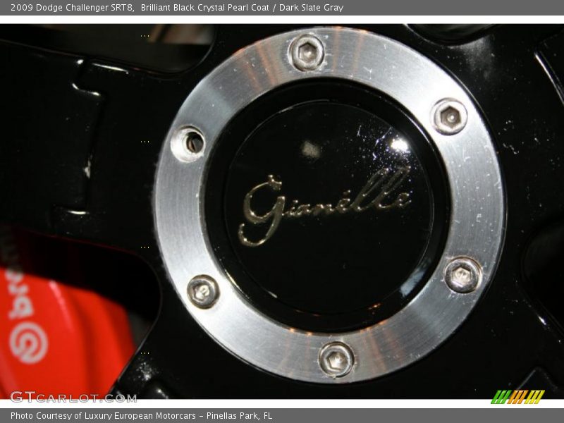 Brilliant Black Crystal Pearl Coat / Dark Slate Gray 2009 Dodge Challenger SRT8
