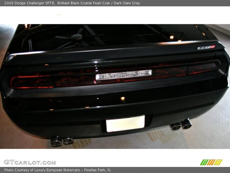 Brilliant Black Crystal Pearl Coat / Dark Slate Gray 2009 Dodge Challenger SRT8