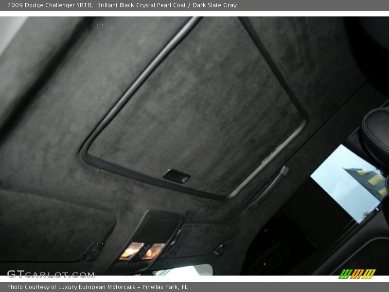 Brilliant Black Crystal Pearl Coat / Dark Slate Gray 2009 Dodge Challenger SRT8
