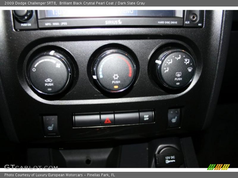 Brilliant Black Crystal Pearl Coat / Dark Slate Gray 2009 Dodge Challenger SRT8