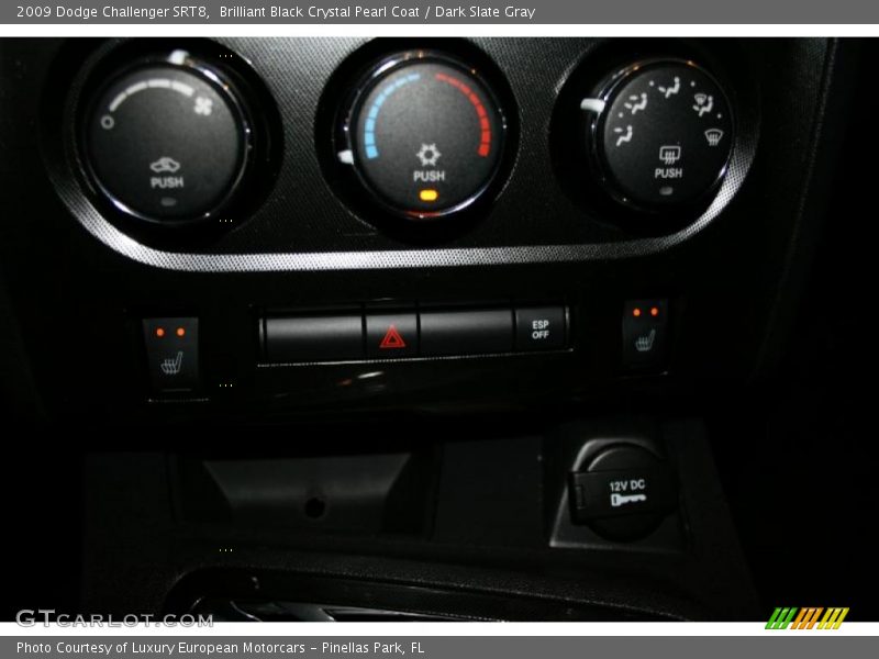 Brilliant Black Crystal Pearl Coat / Dark Slate Gray 2009 Dodge Challenger SRT8