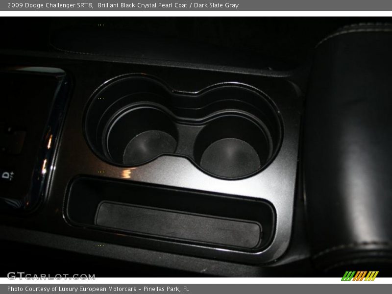 Brilliant Black Crystal Pearl Coat / Dark Slate Gray 2009 Dodge Challenger SRT8