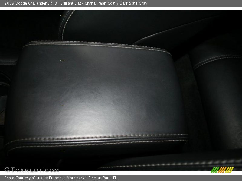 Brilliant Black Crystal Pearl Coat / Dark Slate Gray 2009 Dodge Challenger SRT8