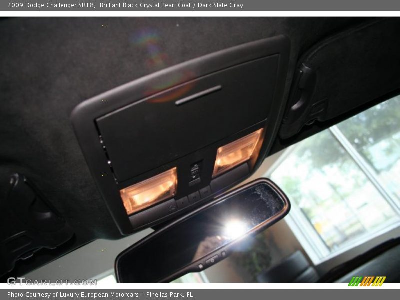 Brilliant Black Crystal Pearl Coat / Dark Slate Gray 2009 Dodge Challenger SRT8