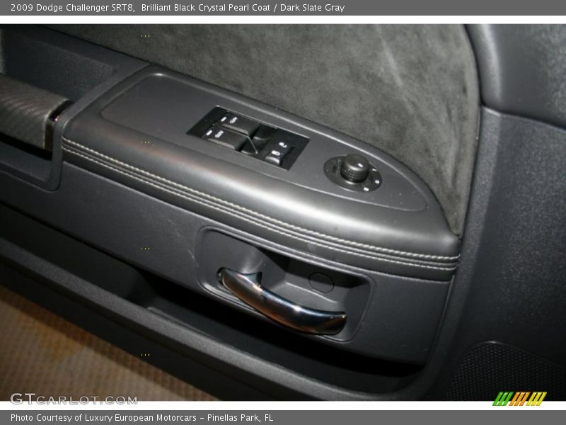 Brilliant Black Crystal Pearl Coat / Dark Slate Gray 2009 Dodge Challenger SRT8