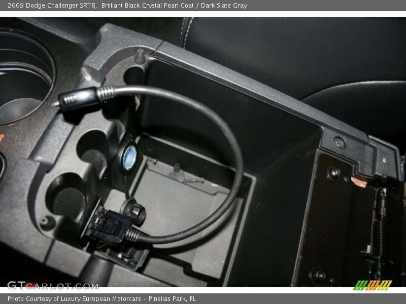 Brilliant Black Crystal Pearl Coat / Dark Slate Gray 2009 Dodge Challenger SRT8