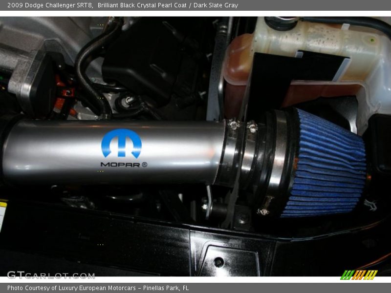 Brilliant Black Crystal Pearl Coat / Dark Slate Gray 2009 Dodge Challenger SRT8