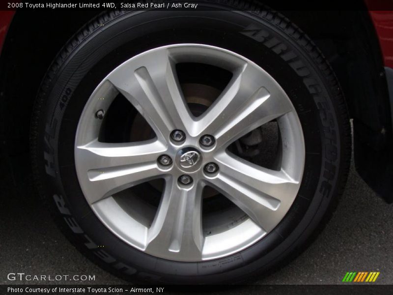 Salsa Red Pearl / Ash Gray 2008 Toyota Highlander Limited 4WD