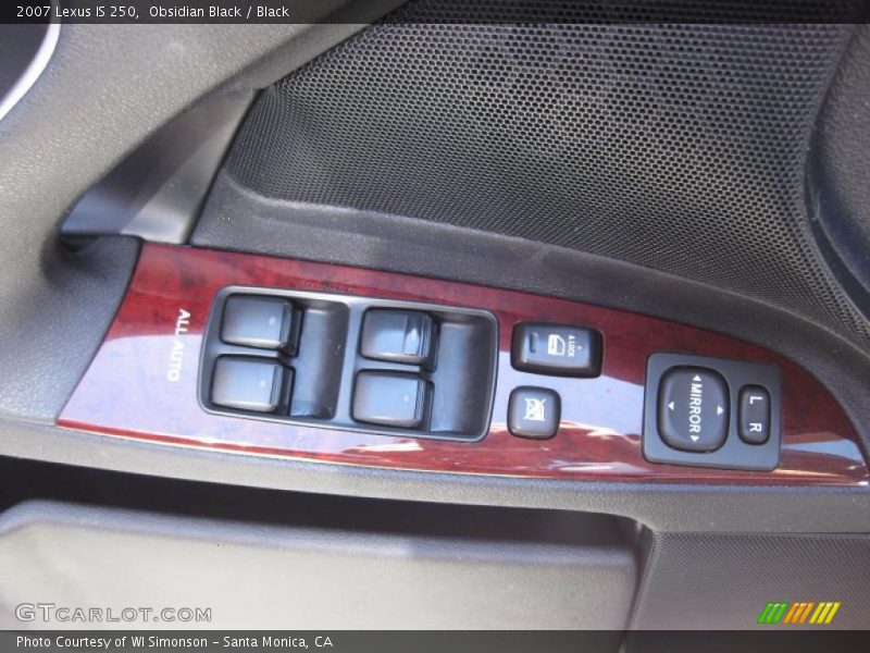 Obsidian Black / Black 2007 Lexus IS 250