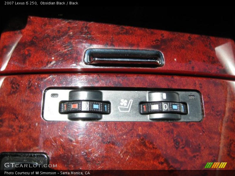 Obsidian Black / Black 2007 Lexus IS 250