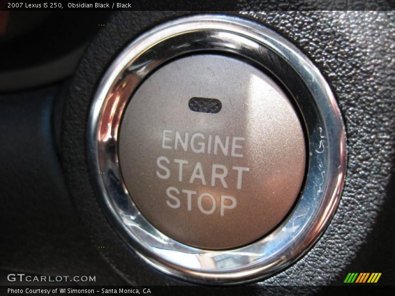 Obsidian Black / Black 2007 Lexus IS 250