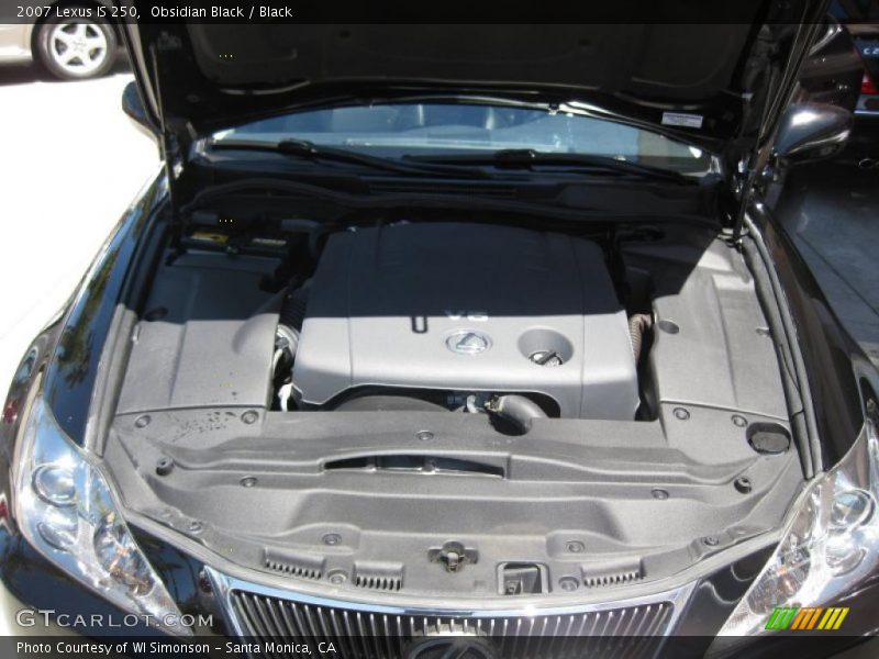 Obsidian Black / Black 2007 Lexus IS 250