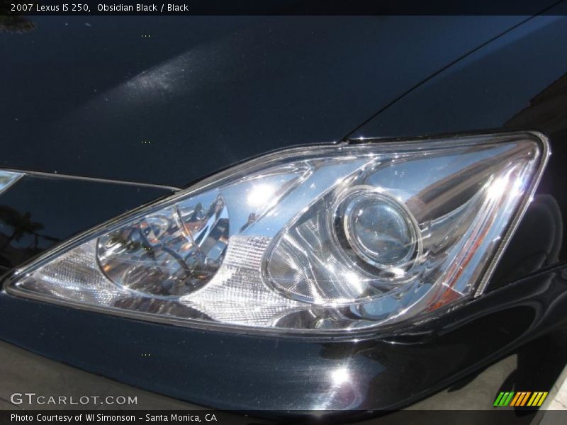 Obsidian Black / Black 2007 Lexus IS 250
