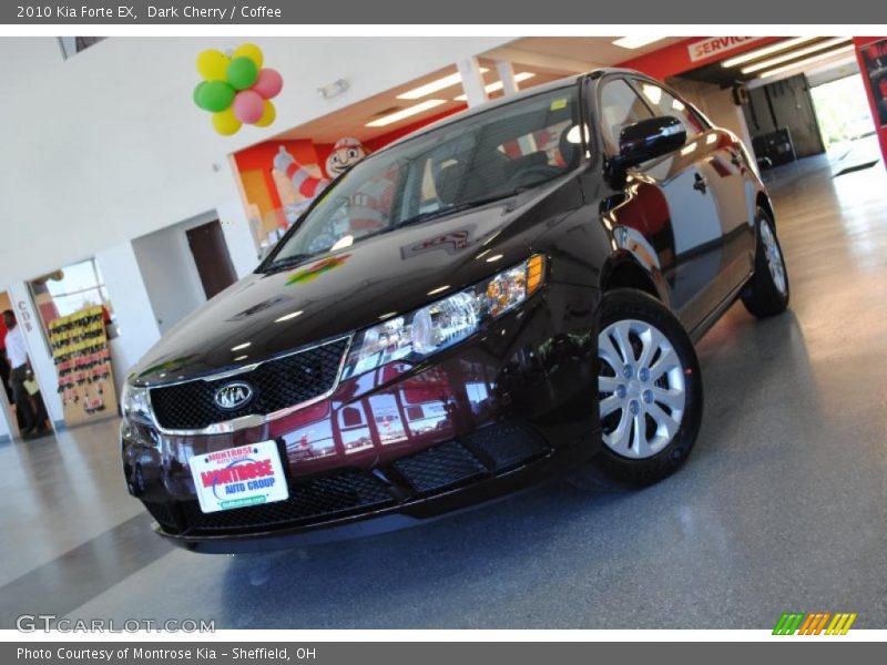 Dark Cherry / Coffee 2010 Kia Forte EX