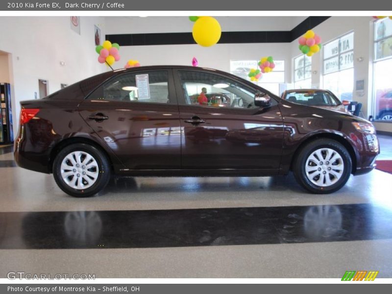 Dark Cherry / Coffee 2010 Kia Forte EX
