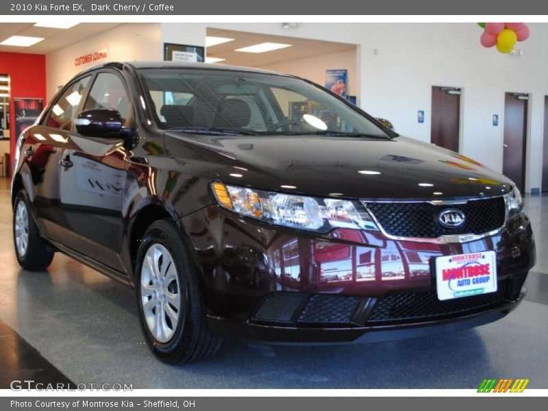 Dark Cherry / Coffee 2010 Kia Forte EX