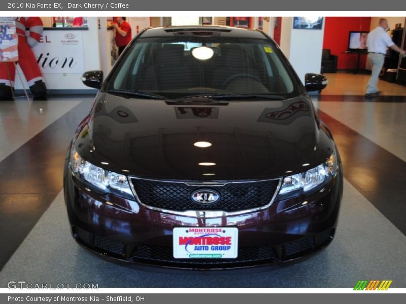 Dark Cherry / Coffee 2010 Kia Forte EX