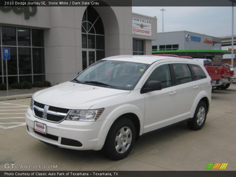 Stone White / Dark Slate Gray 2010 Dodge Journey SE