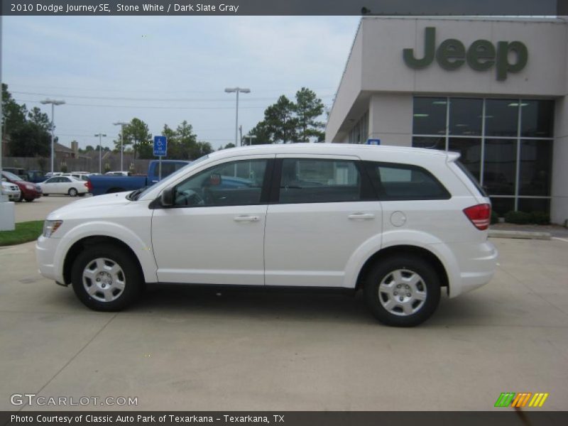 Stone White / Dark Slate Gray 2010 Dodge Journey SE