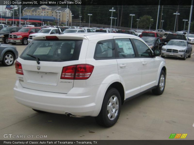 Stone White / Dark Slate Gray 2010 Dodge Journey SE