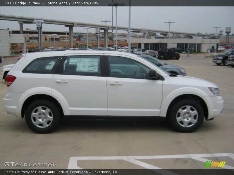 Stone White / Dark Slate Gray 2010 Dodge Journey SE