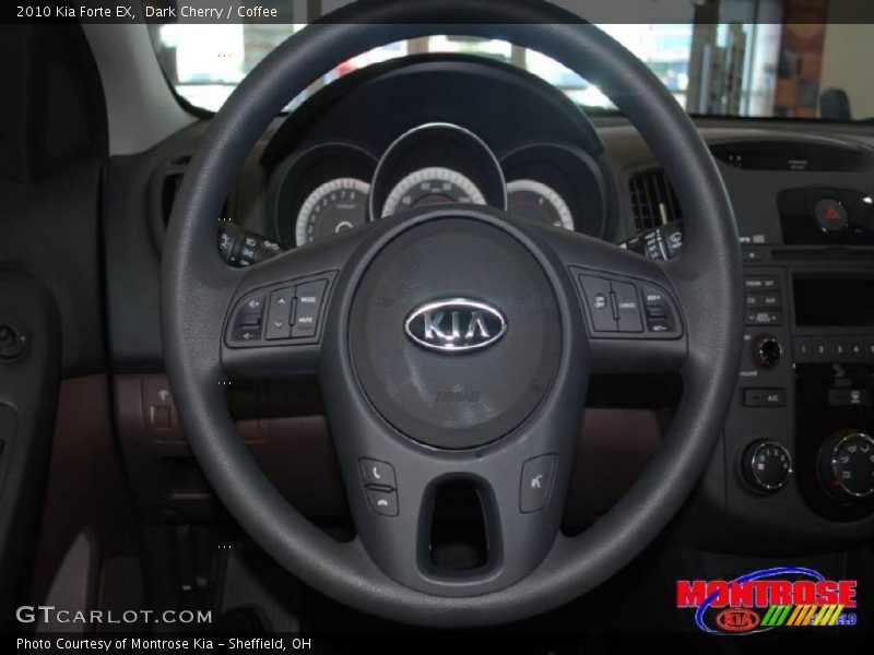 Dark Cherry / Coffee 2010 Kia Forte EX