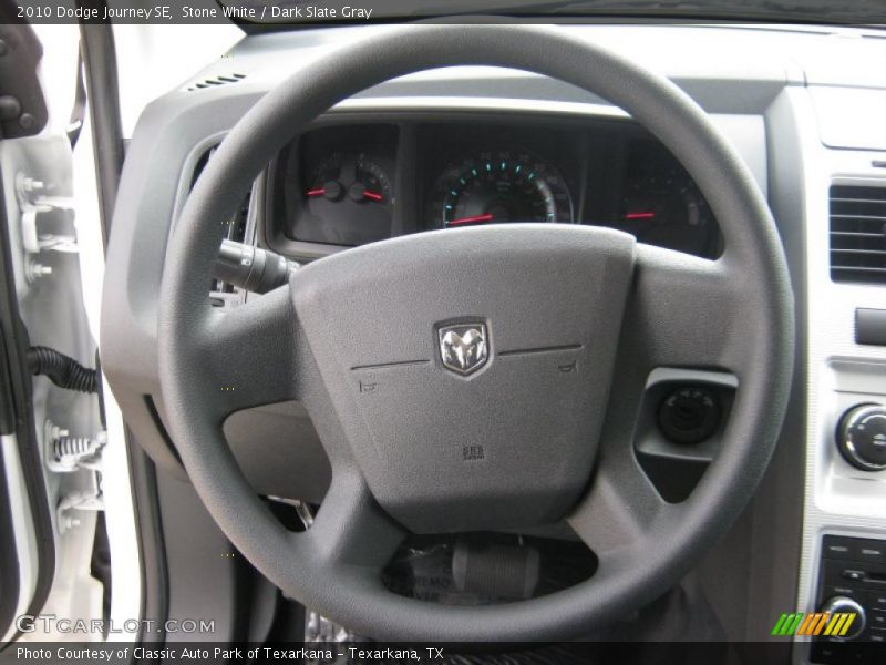 Stone White / Dark Slate Gray 2010 Dodge Journey SE