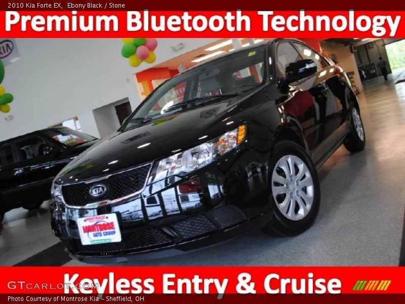 Ebony Black / Stone 2010 Kia Forte EX